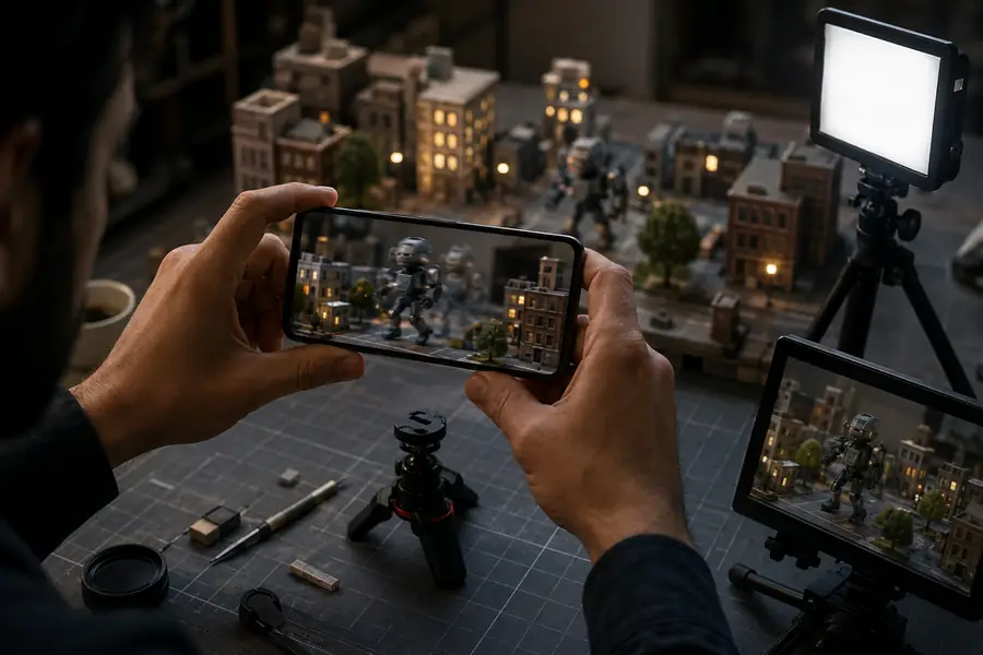 Unreviewed mobile video preview with uneven subject motion
