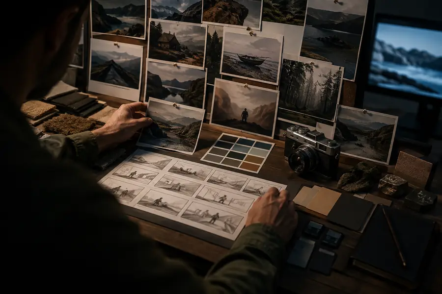 Still visual reference prepared for animation